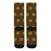 Hex Brown & Tan Sublimated Crew Socks (3 Packs)