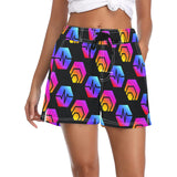 Hex Pulse Combo Black Women's Casual Beach Board Shorts