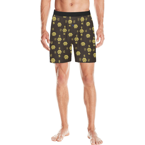 5555 Men's Mid-Length Pajama Shorts