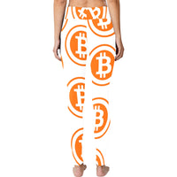 Bitcoin Orange Women's Workout Leggings - Crypto Wearz