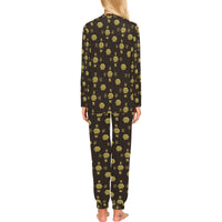 5555 Women's All Over Print Pajama Set with Trouser Opening