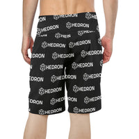 Hedron Combo White Men's All Over Print Beach Shorts