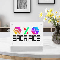 Sacrifice Black Acrylic Magnetic Photo Frame 7"x5"