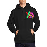 Hex Pulse PulseX Black Men's All Over Print Hoodie