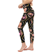 Richard Heart Faces Women's High-Waisted Leggings