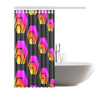 Hex Black Special Edition Shower Curtain 72"x72" - Crypto Wearz