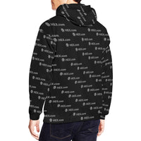 HEXdotcom Combo Grey Black Men's All Over Print Hoodie