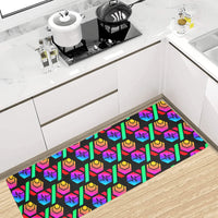 Hex PulseX Pulse Black Kitchen Mat 48"x17"