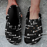 HEXdotcom Combo White Custom Print Adults Clogs