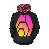 Hex Logo Black Special Edition Men's All Over Print Hoodie