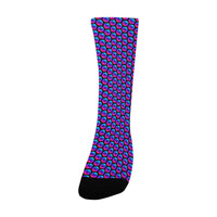 Pulses Small Black Women's Custom Socks