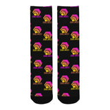 Hex Color Dot Com Black Men's Custom Socks