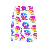 Hex Pulse TEXT All Over Print Basketball Shorts With Pockets