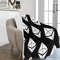 Ethereums Black Ultra-Soft Micro Fleece Blanket 60" x 80"
