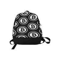 Bitcoin Black All-Over Print Unisex Casual Backpack