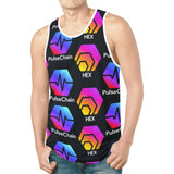 Hex Pulse TEXT Black Men's All Over Print Tank Top