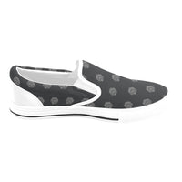 Hex Black & Grey Slip-on Canvas Women's Shoes