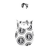 Bitcoin Backless Bow Hollow Out Swimsuit