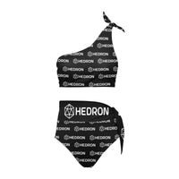 Hedron Combo White Women's One Shoulder Bikini Set