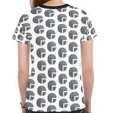 Future 3d WHT Women's All Over Print Mesh Cloth T-shirt