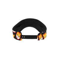 Shiba Inu Black Unisex Sportswear Visor