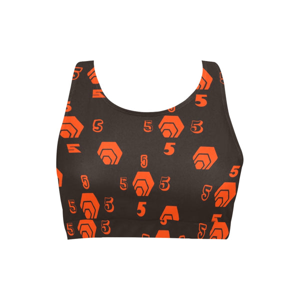 5555 Orange Crop Bikini Top