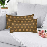 Hex Brown & Tan Rectangle Pillow Cases 20"x36" (Pack of 2)