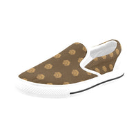 Hex Brown & Tan Slip-on Canvas Women's Shoes