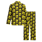 Time 3D 2 BLK Men's Long Pajama Set