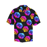 Hex Pulse Combo Black Men's All Over Print Hawaiian Shirt