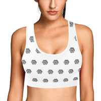 Hex Grey Women's All Over Print Sports Bra