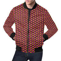 Hex Small Black Men's All Over Print Casual Jacket