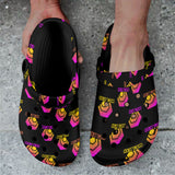 Hex Color Dot Com Black Custom Print Adults Clogs