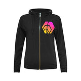 Hex Logo Black Women's Full Zip Hoodie