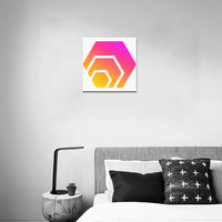 Hex Logo Canvas Print 12"x12"