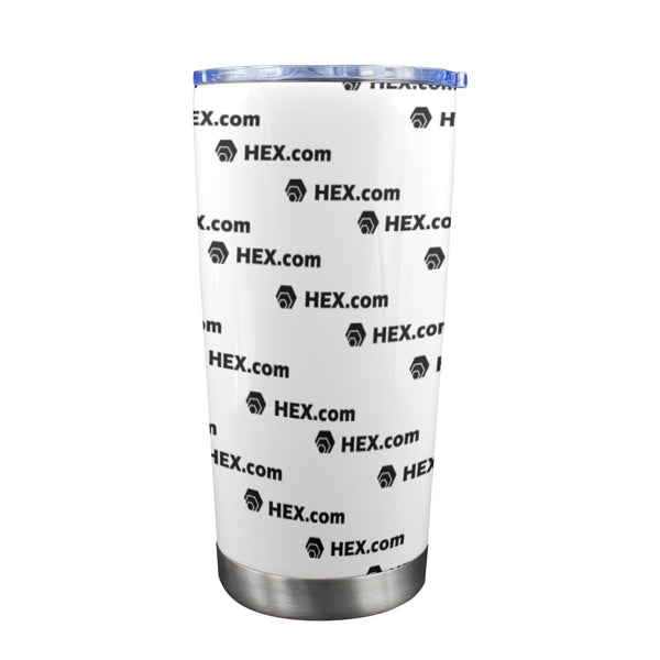 HEXdotcom Combo Custom Tumbler with Transparent Lid (20oz)