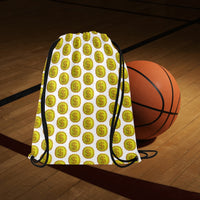 IM 3D WHT Drawstring Bags