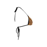Shiba Inu Black Custom Bikini Swimsuit Top