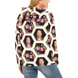 Richard Heart Faces Women's All Over Print Hoodie