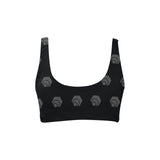 Hex Black & Grey Sport Bikini Top