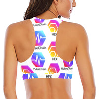 Hex Pulse TEXT Crop Bikini Top