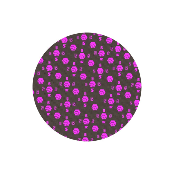 5555 Pink Round Mousepad
