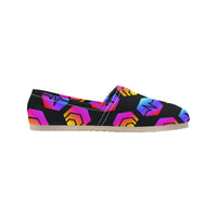 Hex Pulse Combo Black Women's Canvas Slip-On Shoes