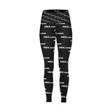 HEXdotcom White All Over Print High Waist Leggings with Pockets