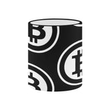 Bitcoin Black Custom Ceramic Mug With Colored Rim and Handle (11oz)