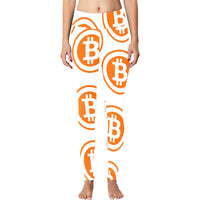 Bitcoin Orange Women's Workout Leggings - Crypto Wearz