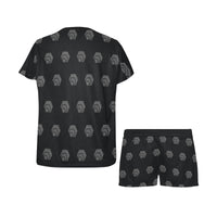 Hex Black & Grey Women's Short Pajama Set