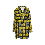 IM ALL 3 BLK Women's All Over Print Fleece Robe