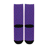 Pulses Small Black Women's Custom Socks