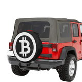 Bitcoin Logo Spare Tire Cover (Medium)(16")